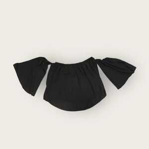 Sheer black off the shoulder top. Black. Great condition, super cute!